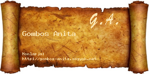 Gombos Anita névjegykártya